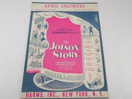 Antique Sheet Music Columbia Pictures The Jolson Story 1931 April Showers - £7.11 GBP
