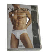 Calvin Klein Hip Briefs Underwear Classic Fit 3 Pack Black XXL Cotton St... - $24.75