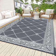 Reversible Mat Plastic Outdoor Rugs for Patios Clearance Waterproof Plastic Stra - $50.14