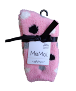 MeMoi Pink Multicolor Polkadot Soft Fuzzy Plush Fleece Cozy Womens Socks... - £7.10 GBP