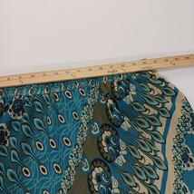 Dressbarn RN#94174 Women's Green Floral Elastic Waist Pull On Skirt Size Skirt image 6