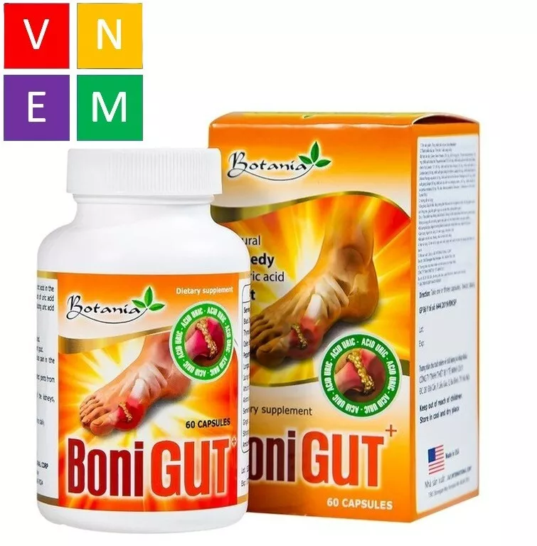 BoniGut Natural Remedy for URIC ACID GOUT Relief; 60 capsules - $39.99