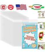 Acid-Free Crystal Clear Comic Bags 100 Pcs, 6 7/8 x 10 1/2 for Modern Co... - $26.56 CAD