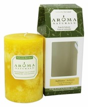 Aroma Naturals - Ambiance Naturally Blended Pillar Eco-Candle 2.5&quot; x 4&quot; Orang... - £12.13 GBP