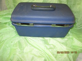 Vintage Samsonite Silhouette Make Up Case Blue - £31.97 GBP