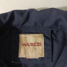 Maurices Women's Blue Full Zip Pockets Coat Jacket Measured Chest 40" image 3