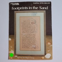 Leisure Arts Footprints In The Sand 378 ©1985 Design By Anne Van Wagner Young - £4.71 GBP