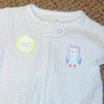 Girls Pajamas Carters Owl White Purple Dot Footed Sleeper 1 Pc Infant-sz 6 month - £10.99 GBP