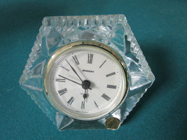 Crystal Travel Clock Sasaki, Crystal D&#39;arques, Nautica, Galway Pick One - $65.00