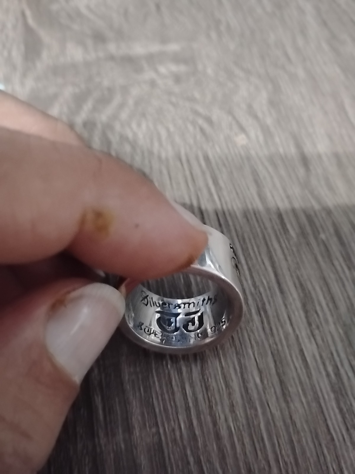 925 Sterling Silver Skull Black Zircon 15mm Wide Ring Band Sz 12 Free Shipping Item image 14
