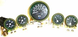 12V Willys Jeep M38 1952 Gauges Kit with 0-80mph Speedometer - Olive Green Bezel - £40.49 GBP