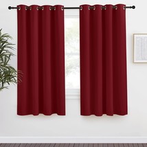 Nicetown Christmas Burgundy Curtains For Living Room, 55X68 Inch,1 Piece, - $33.94