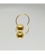 4mm Oro Macizo Nariz Bola Alambre Pin Tuerca Anillo Piercing 14k Oro Ama... - $49.49