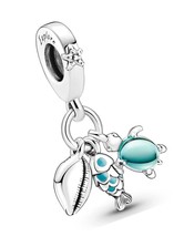 2022 New Dangle Charm 925 Sterling Silver-Lucky for - £46.99 GBP