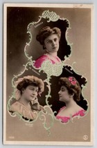 RPPC Stage Actresses Garrick De Mornand Demaury Art Nouveau Postcard B37 - $19.95