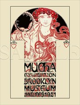 8.5x11 Vintage Alphonse Mucha 1921 Fine Art Nouveau Print Picture Poster Women - £9.49 GBP