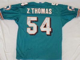 Zach Thomas Signed VINTAGE Miami Dolphins Champion Jersey Sz 48 - £118.69 GBP