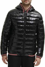 Calvin Klein Men&#39;s Hooded Super Shine Puffer Jacket CM052956 SZ XL NEW - £126.39 GBP