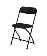 Commerical Seating Products Poly Black Folding Chairs for Events - $71.27