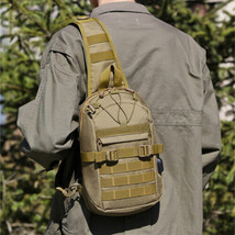 Men Shoulder Bag Sling Crossbody Chest Nylon Travel Outdoor Tactical Backpack  - £14.38 GBP