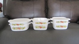 6 Vintage  Spice Of Life Corning Ware Casserole Dishes (4) 7&quot; Sq. and (2) 8 1/2&quot; - £64.30 GBP