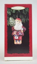 VINTAGE 1996 Hallmark Woodland Santa Christmas Ornament - £19.89 GBP