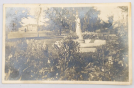 1916 RPPC Oregon State Agricultural College Garden Statue Real Photo Postcard - £16.97 GBP