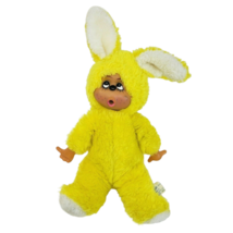 13&quot; Vintage Atlanta Gerber Thumb Sucker Yellow Bunny Stuffed Animal Plush Toy - £52.33 GBP