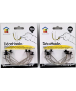 Decohooks Drywall Hanging Hooks 6 Pack Hold up to 20 lbs Home Decor Lot ... - £7.86 GBP