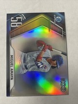 2022 Bowman Miguel Amaya Chrome Top 100 Prospects Insert #BTP-58 Chicago Cubs - £1.26 GBP