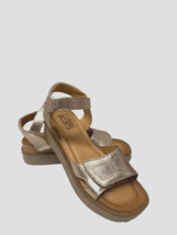 MIZ MOOZ WOMEN&#39;S SLINGBACK STRAP PLATFORM  SANDALS  GOLD 37EU / 7US  # A-69 - $39.95