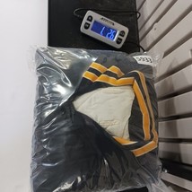 Vintage FRAILED Men's Black/Yellow Distressed Varsity Jacket Chest 52" image 11