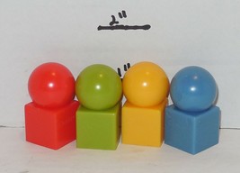 2003 Cranium Board Game Replacement Set of 4 Pawns - $9.60
