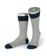 ROCKSOCK London, Casual Mercerized Cotton Socks Grey Melange x 3 pairs - $18.98