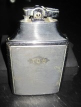 Vintage RONSON MASTERCRAFT Dual Lighter Cigarette Etched &quot;TDS&quot; Case Lighter - £14.95 GBP