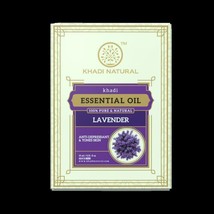 Khadi Natural Lavender Essential Oil 15 ml Ayurvedic Face Skin Body Aroma Care - £12.95 GBP