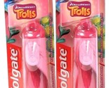 2 Colgate Dream Works Trolls Powered Toothbrush Extra Soft Bristles Easy... - $17.99