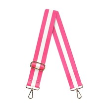 Hot Pink Stripe Crossbody Bag Purse Strap - $24.75