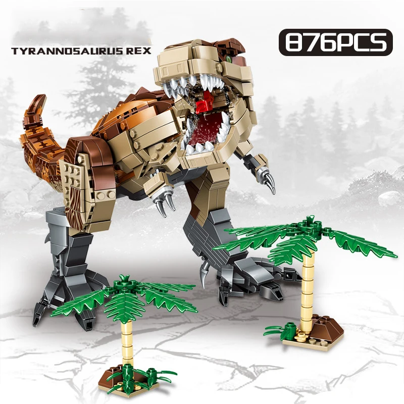 Jurassic Indominus Rex Dinosaur World Model Building Blocks City Tricerato - £20.35 GBP+