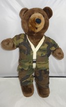 Ira Green Vintage 1987 Camouflage Gear Plush Paratrooper Bear 19&quot; - $9.99