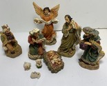 Ks Collection Resin Nativity Scene Set of 9 Figures Shepherd Sheep Baby ... - $25.16