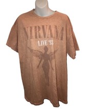 Nirvana In Utero Live 1993  Tour T-shirt Size XL NWOT Light Peach - $25.96