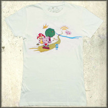 Iron Fist Tubby Bear Twisted Cartoon Womens Short Sleeve T-Shirt White L XL NEW - £15.36 GBP