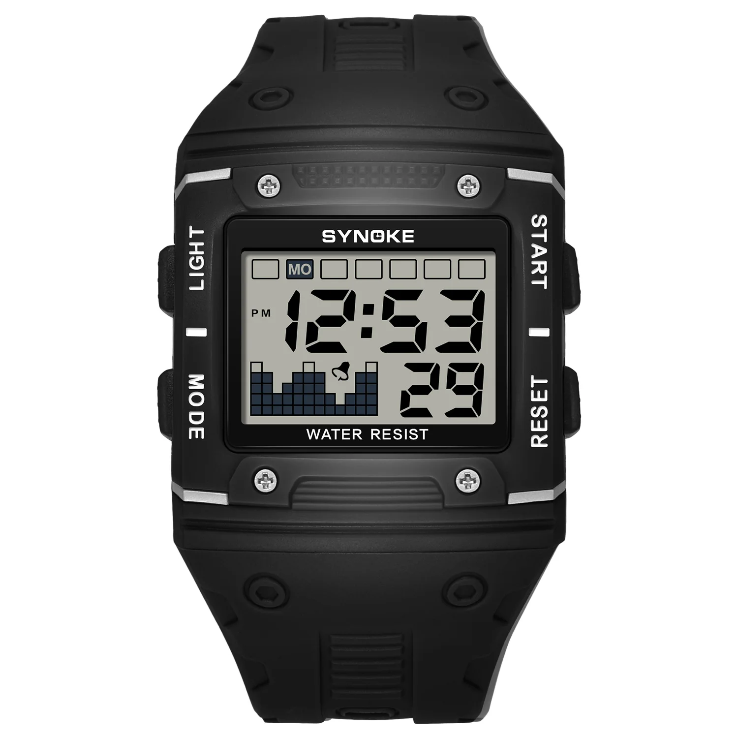 Sport Military Digital Men Watch 50M Waterproof Electronic Watches 9838 ... - $17.48