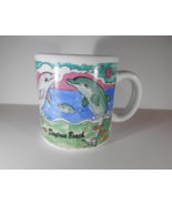 Vintage Daytona Beach Florida Souvenir Coffee Mug With Dolphins Sailboat... - $11.45