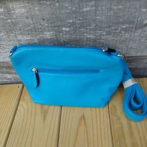 Crossover Handbag Tote Pebble Grain Turquoise Blue  Small NWOT - £14.22 GBP