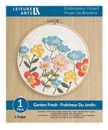 Leisure Arts Garden Fresh 6 Inch Embroidery Kit 51133 - $17.75 CAD