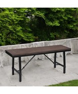 Mariatu Oak &amp; Black Bench - Modern Style - $260.78 CAD