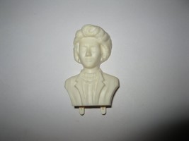 1986 Power Barons Board Game Piece: Player Pawn white Face Insert #4 - $3.00