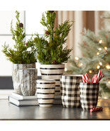 Wavy Patterned Planter or Vase (Set of 6) - $70.85 CAD